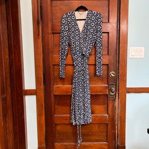 Boden knit wrap dress